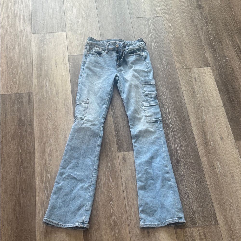 American Eagle Outfitters Light Blue Flare Jeans